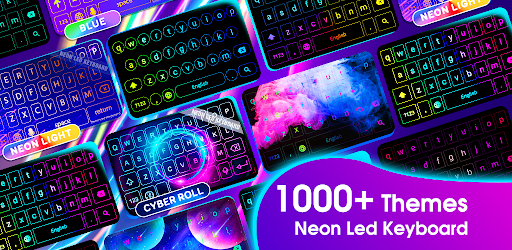 Neon LED Keyboard: RGB & Emoji